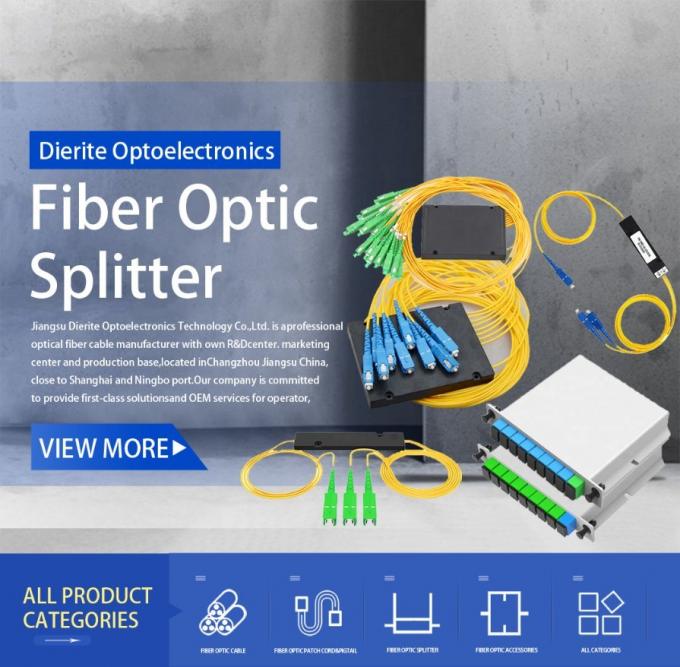 Mini Fiber Optic Splitter Cassette Type PLC Splitter Insertion Connector 0