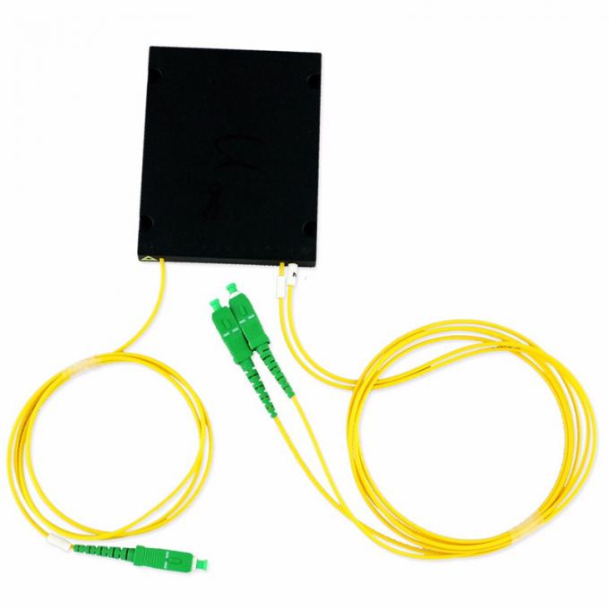Splice Pigtailed 1X2 Fiber Optic Splitter ABS Module PLC Fiber Splitter 2.0mm Sc APC Singlemode 0