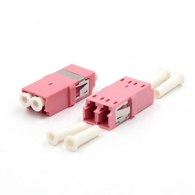 LC Upc a LC Upc Duplex Om4 Adapter in fibra ottica con flangia per la comunicazione FTTH 1