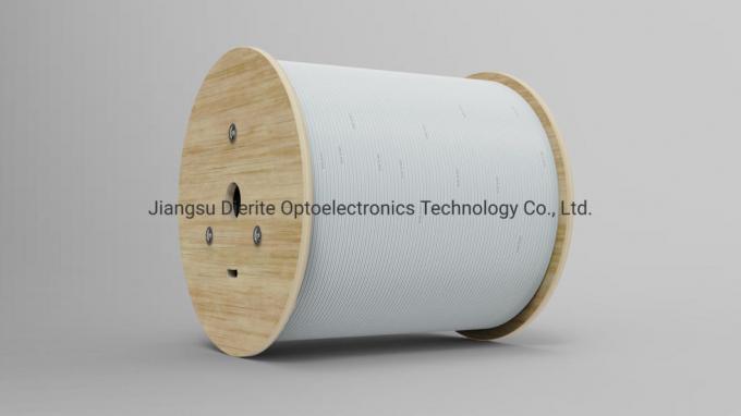 FTTH Flat Drop Cable With FRP Strength LSZH Fiber Optic Cable 4