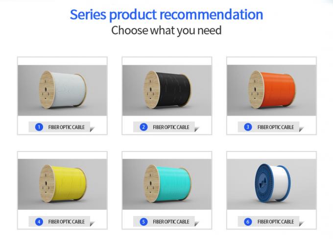 FTTH Flat Drop Cable With FRP Strength LSZH Fiber Optic Cable 6