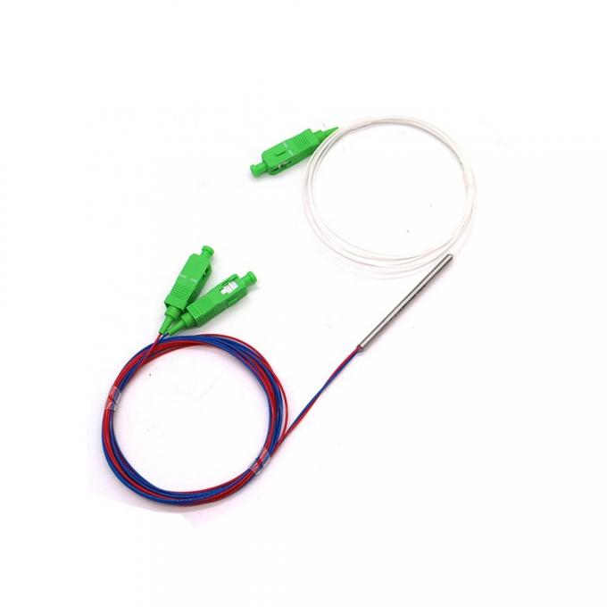 1X2 0,9mm Single Mode Dual Window Fbt Coupler 1310/1550nm 50/50 1*2 Fbt Splitter 2