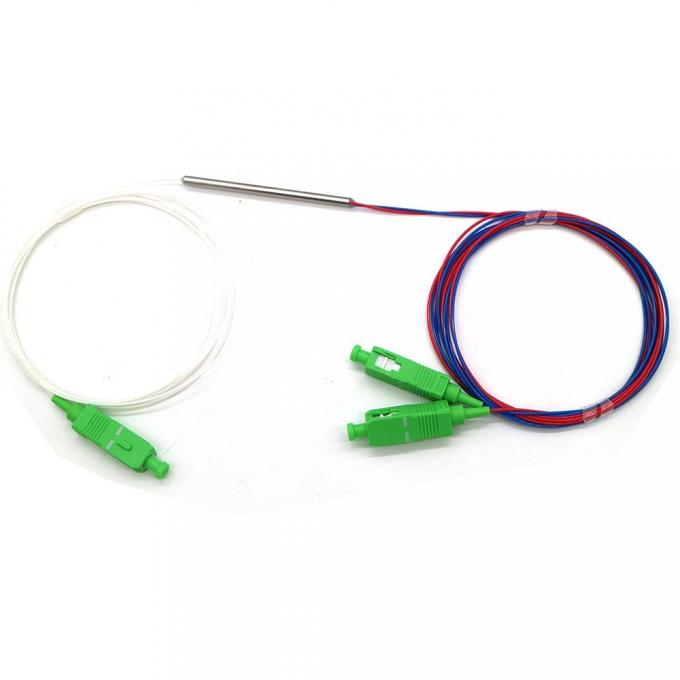 1X2 0,9mm Single Mode Dual Window Fbt Coupler 1310/1550nm 50/50 1*2 Fbt Splitter 1