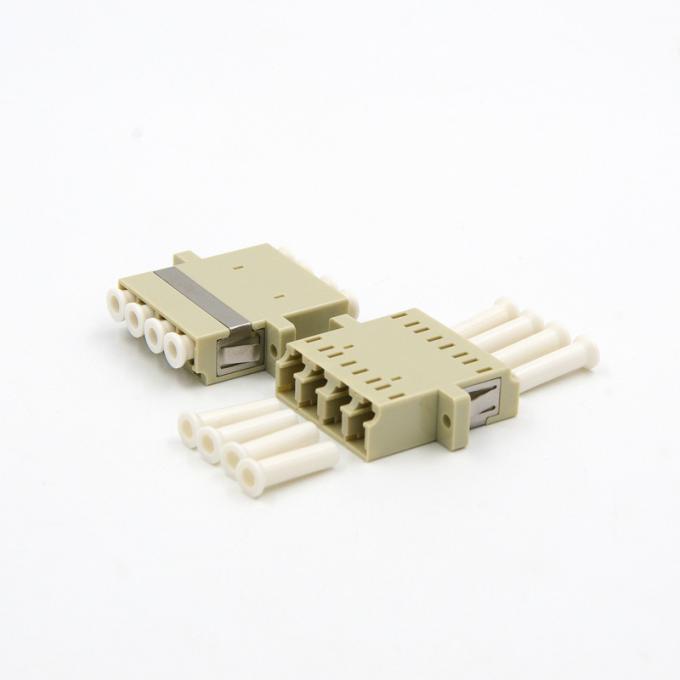 FTTH Optical Fiber LC Upc Adapter Multimode Quad Om1 Om2 Quad Coupler 0