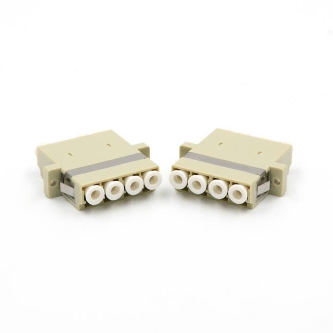 FTTH Optical Fiber LC Upc Adapter Multimode Quad Om1 Om2 Quad Coupler 1