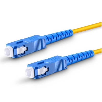LSZH Fiber Optic Patch Cord SC UPC-SC UPC Simplex Single Mode For FTTH Network
