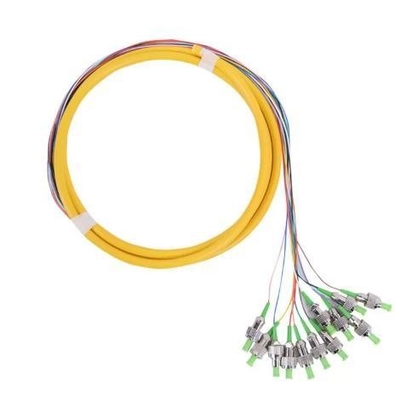 12 Core 0.9mm Cable Fiber Optic Pigtail APC Upc FC St Connector Optical Bunch Pigtails