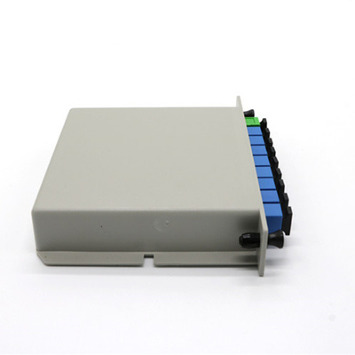 FTTH Cassette Type Fiber Optic Coupler PLC Splitter Lgx ABS Box Module Inserted Type