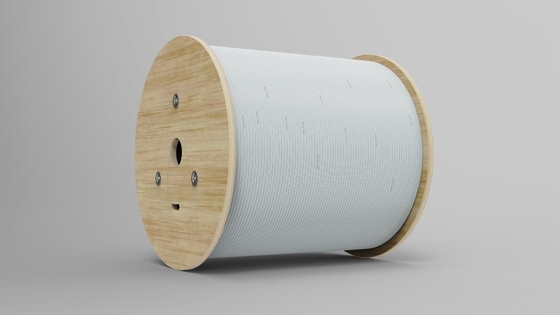 FTTH Flat Drop Cable With FRP Strength LSZH Fiber Optic Cable