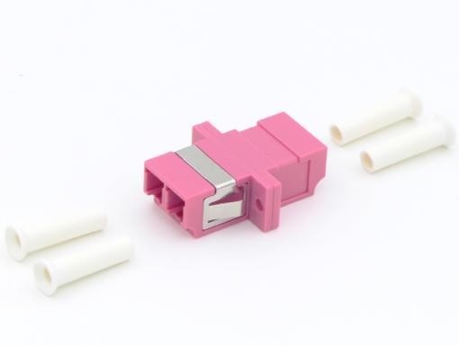 Telecom Ut Fiber Optic Adapter LC Upc To LC Upc Om1 Om2 Duplex Adapter