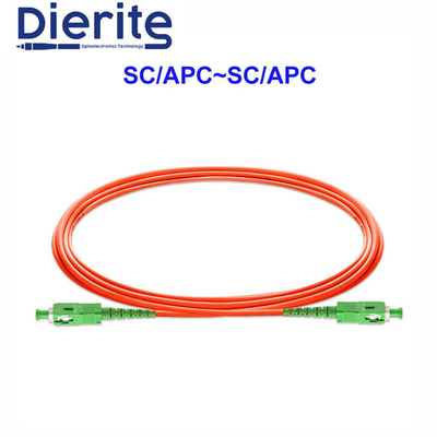 ODM SC Fiber Optic Patch Cord with APC Connector for Single Mode G657A1 9/125 Single Fiber Cores