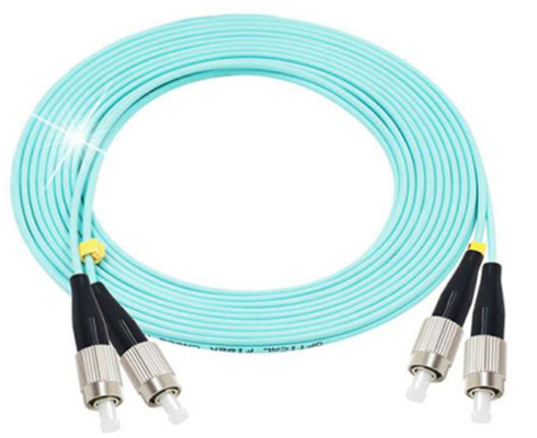 Duplex Multimode Fiber Optic Cable OM3 OM4 FC UPC To FC UPC