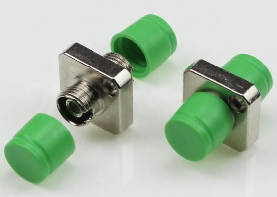 FC APC To FC APC Simplex Adapter Singlemode Square Solid Metal Fiber Adapter