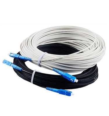 Outdoor FTTH Drop Fiber Optic Cable Sc To Sc Simplex Sm Fiber Drop Cable