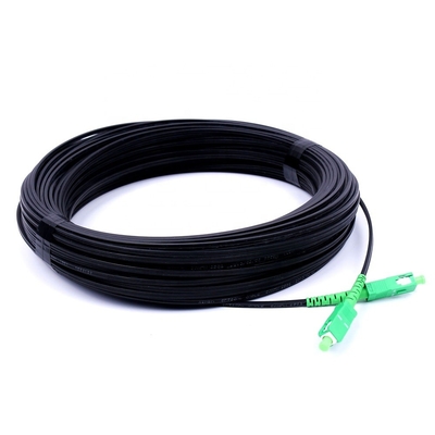 Self Supported Outdoor Fiber Optic Cable Pre Terminated Drop Wire Cable Sc To Sc APC/Upc Simplex